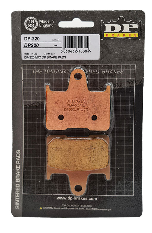 DP Sintered Brake Pads for Kawasaki ZX 14R (2006-2017) - Standard
