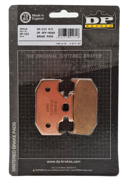 DP Sintered Brake Pads for Yamaha Fazer 25 - Standard