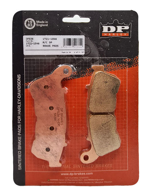 DP Sintered Brake Pads for Harley Davidson Iron 883 (2014 onwards) - Standard