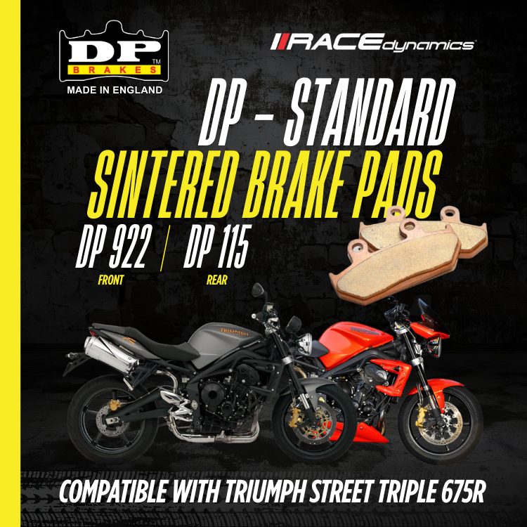 DP Sintered Brake Pads for Triumph Street Triple 675R (2009-2012) - Standard