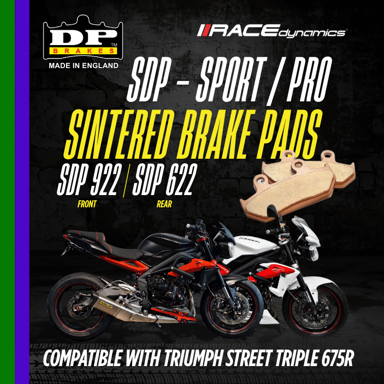 DP Sintered Brake Pads for Triumph Street Triple 675R (2013-2017) - Sport SDP HH+