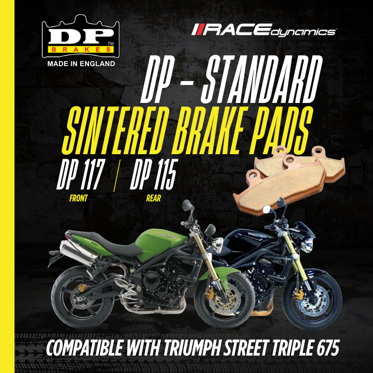 DP Sintered Brake Pads for Triumph Street Triple 675 (2008-2012) - Standard