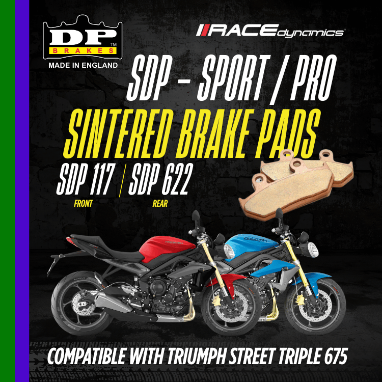 DP Sintered Brake Pads for Triumph Street Triple 675 (2013-2017) - Sport SDP HH+