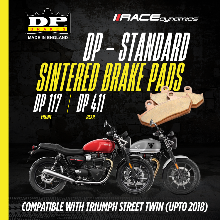 DP Sintered Brake Pads for Triumph Street Twin (2016-2018) - Standard