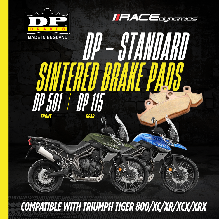DP Sintered Brake Pads for Triumph Tiger 800 XR/XRX (2015-2017) - Standard